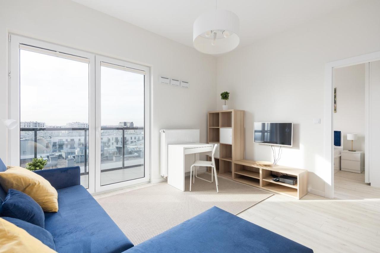 Wola Chic Blue Apartment Varşova Dış mekan fotoğraf