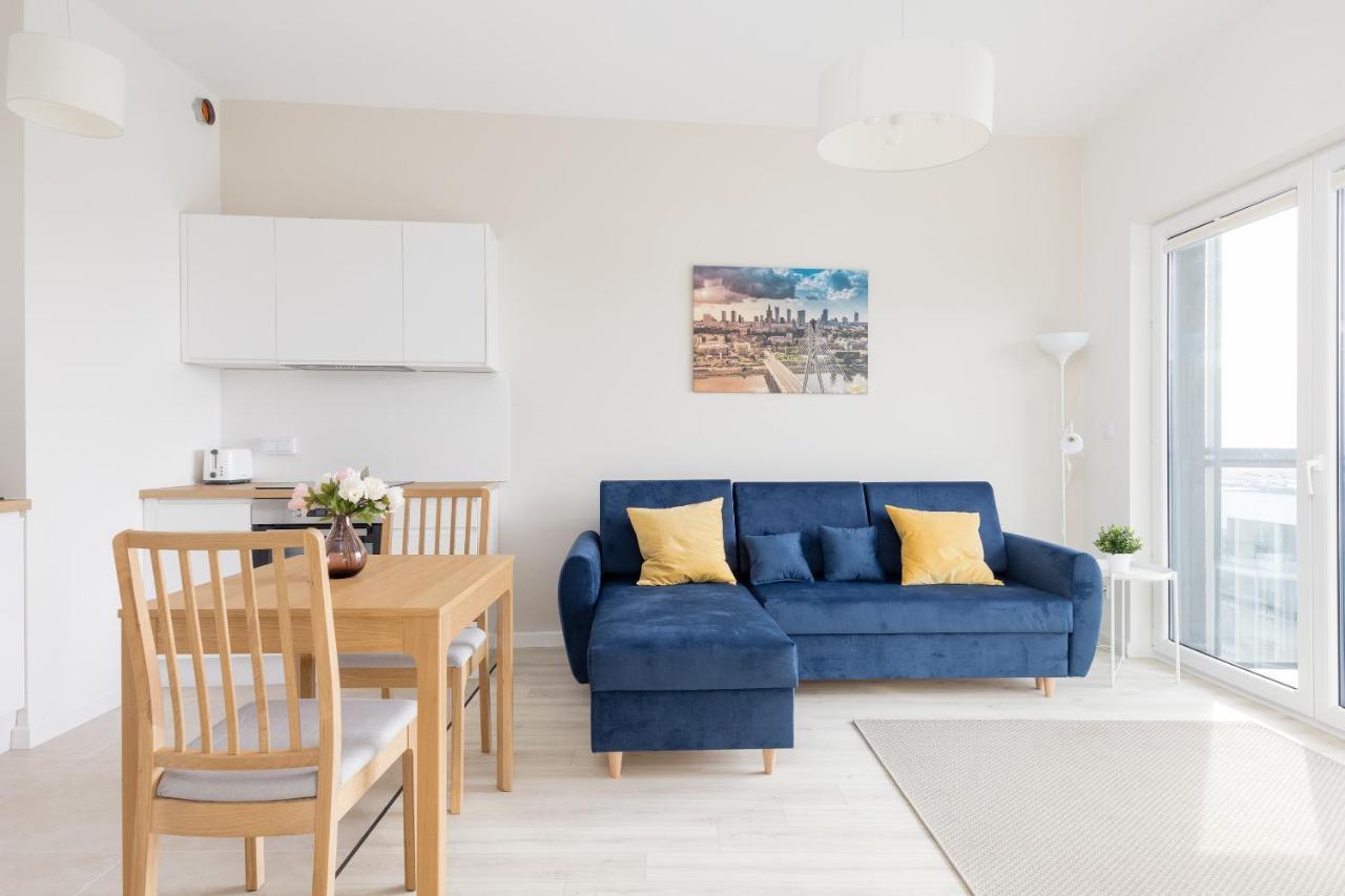 Wola Chic Blue Apartment Varşova Dış mekan fotoğraf