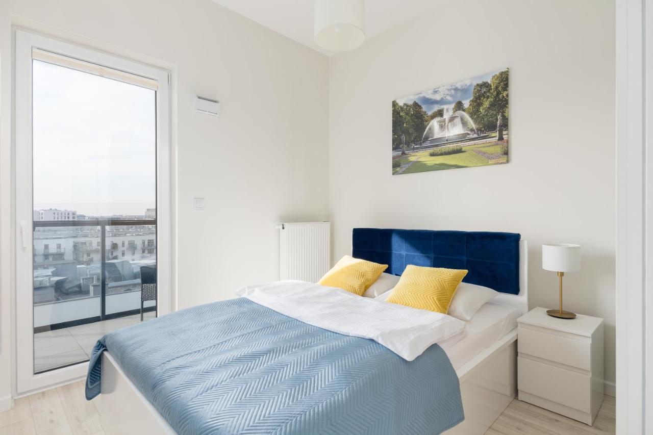 Wola Chic Blue Apartment Varşova Dış mekan fotoğraf